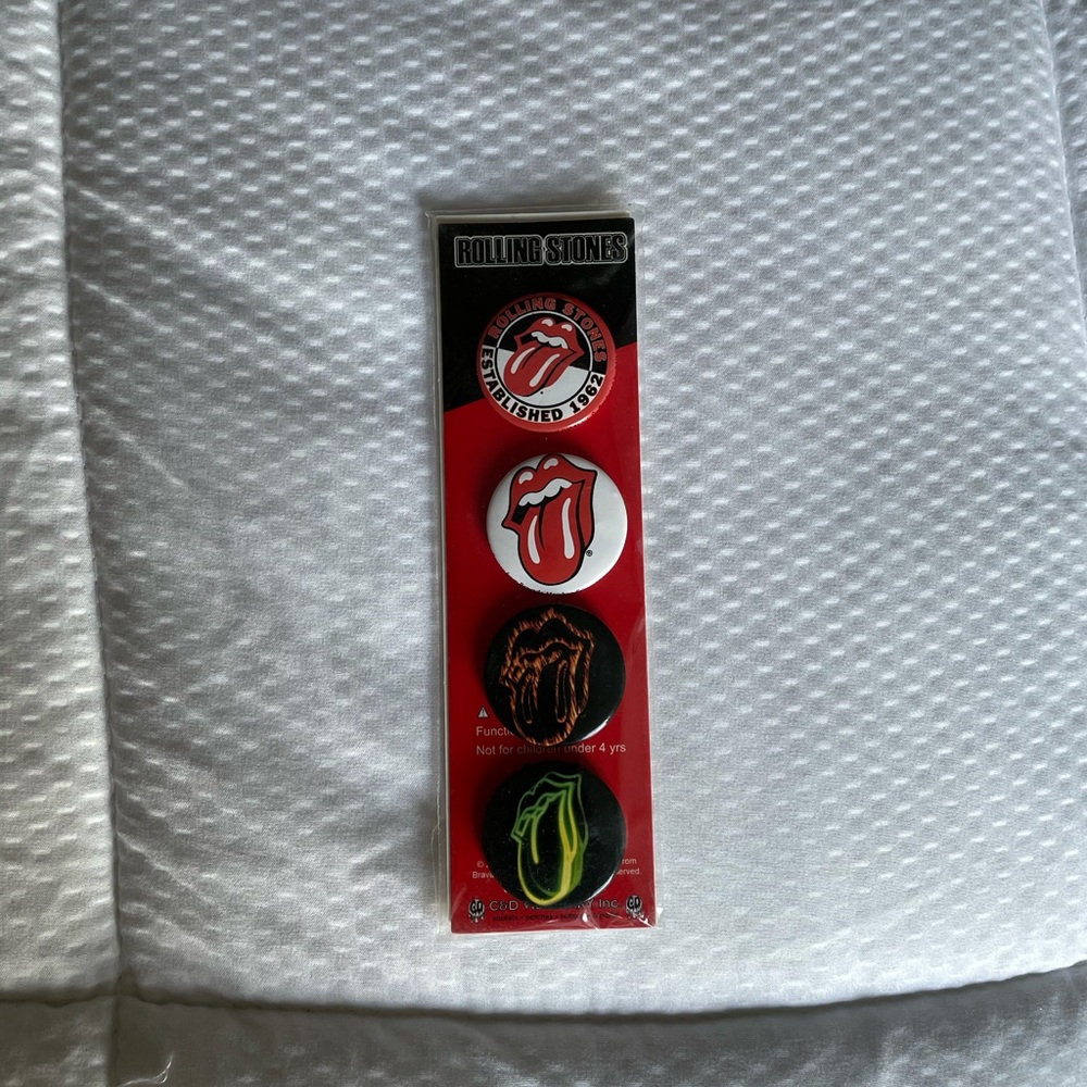 Rolling Stones pins!